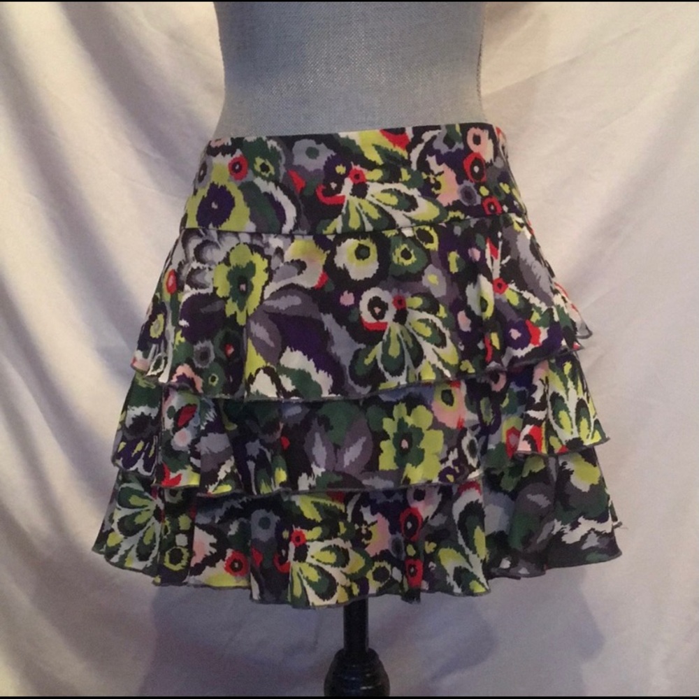Armani Exchange Flirty Tiered Mini Skirt